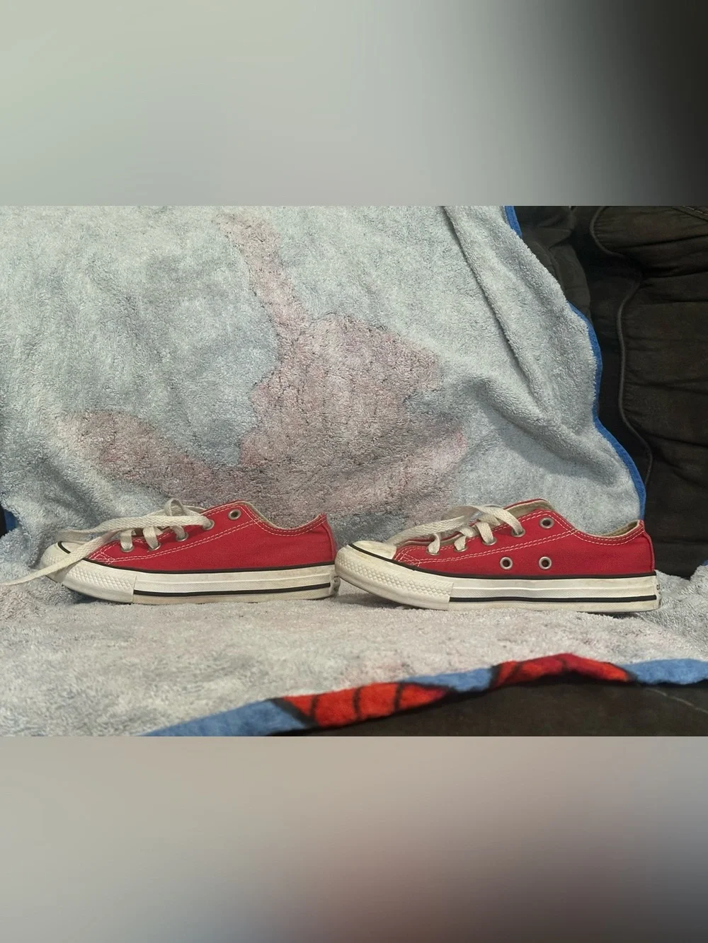 Converse Red Low Top size 13 Kids
